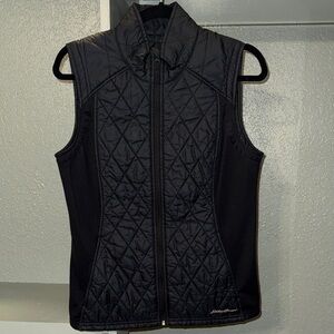 Eddie Bauer Women's Black Quilted Vest